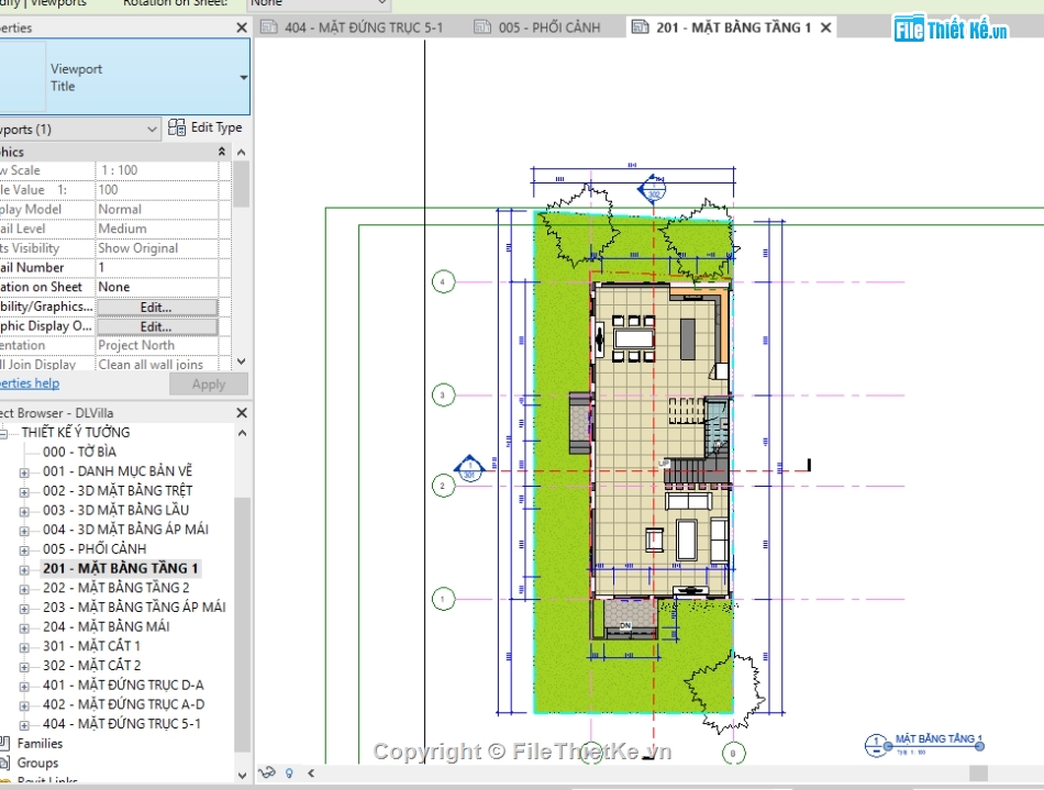 file revit biệt thự,revit biệt thự 3 tầng,file revit biệt thự đẹp,kiến trúc biệt thự